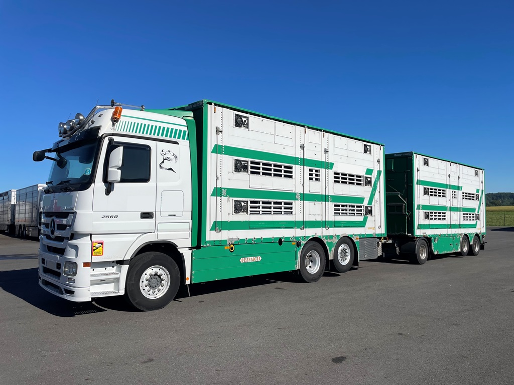 MERCEDES ACTROS 2560 + PEZZAIOLI - 3 étages - 2 compartiments - 2013