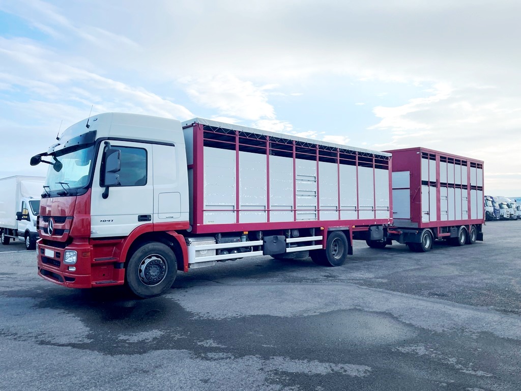 MERCEDES ACTROS 1841 + GENERAL TRAILERS - Bétaillère - 2010 + 2004