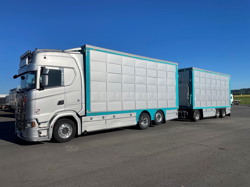 SCANIA S580 + LECITRAILER - 3 étages GUITTON - 2018