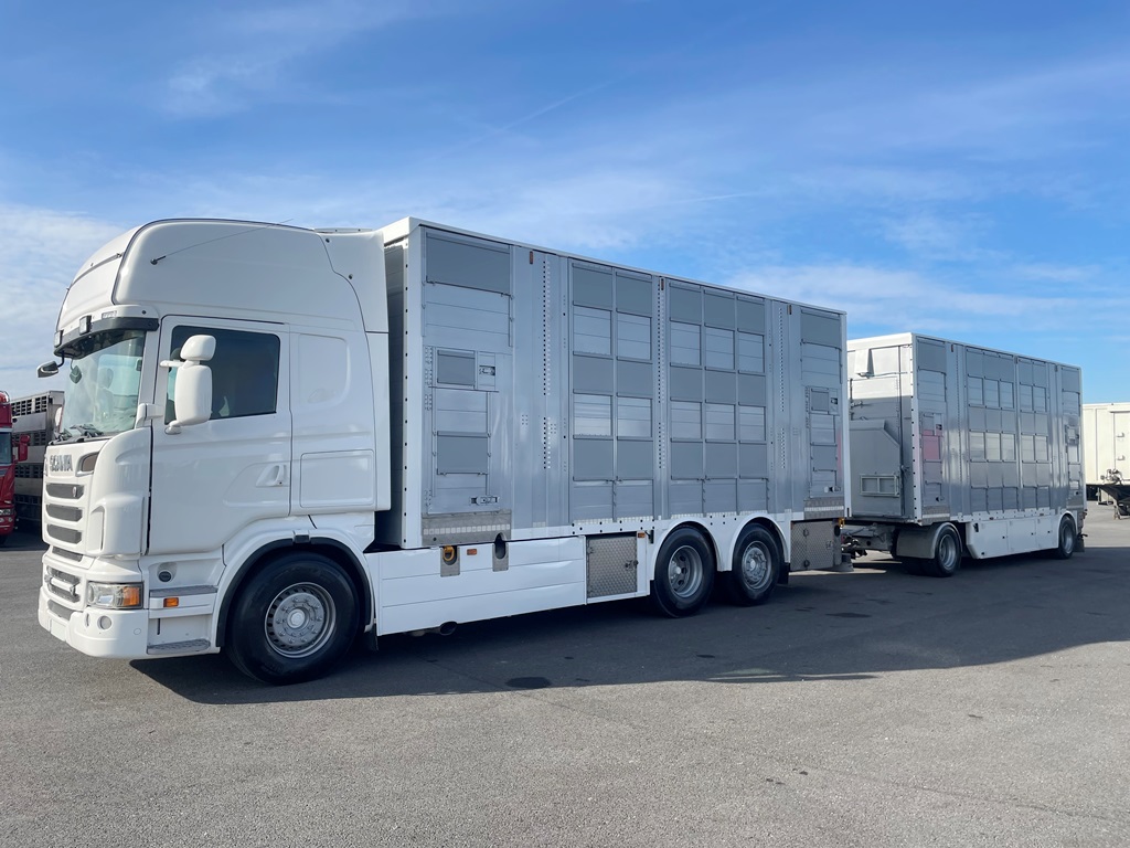 SCANIA R560 + PEZZAIOLI - 3 étages indépendants - 2013