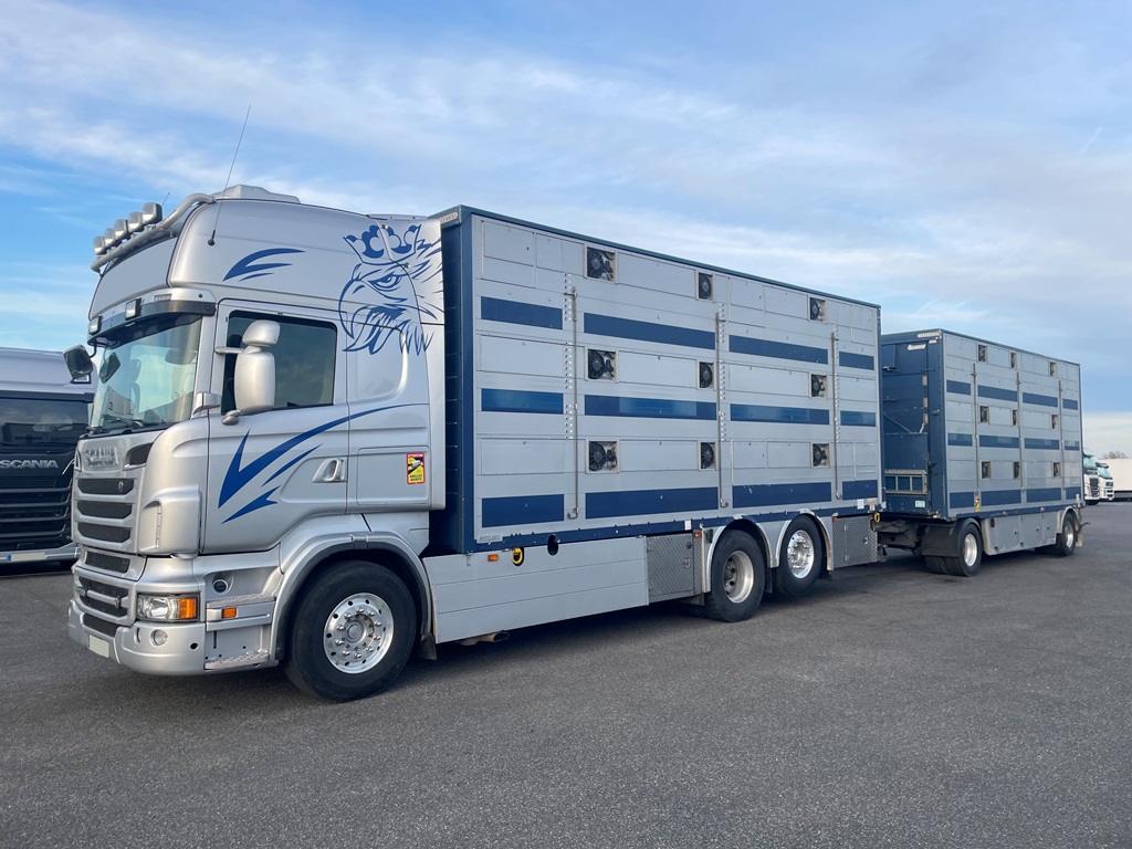 SCANIA R560 + PEZZAIOLI - 3 étages - 2013