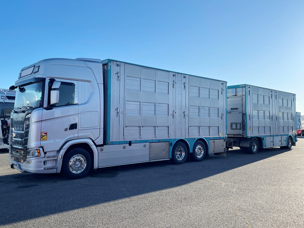 SCANIA S540 + PEZZAIOLI - 3 étages 2 compartiments - 2022