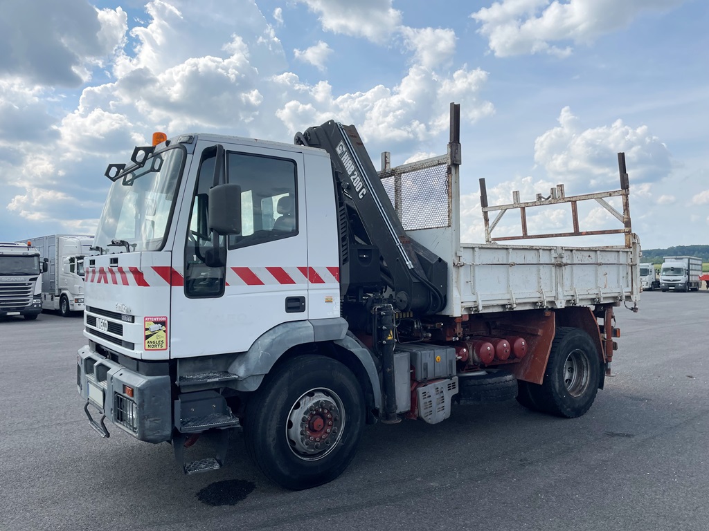 IVECO EUROTECH CURSOR 310 - TRI BENNE + GRUE - 2002