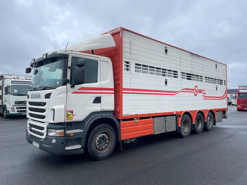 SCANIA G440 - 8x4 - 2 étages - 2 compartiments - 2012