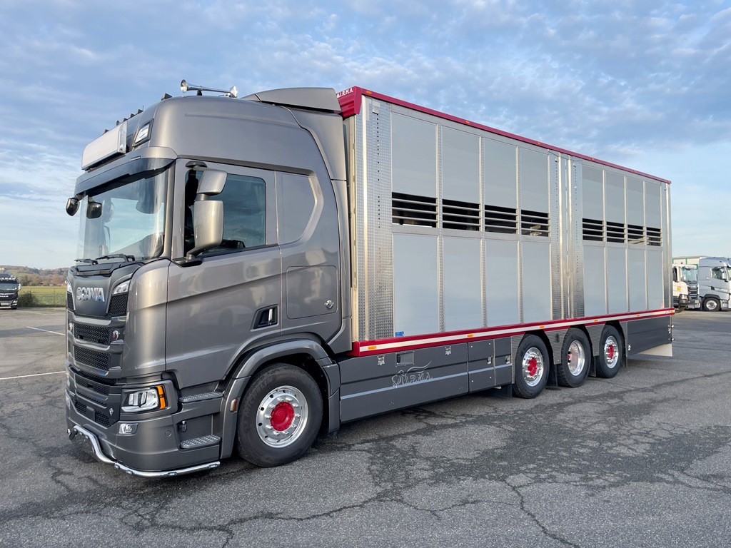 SCANIA R530 - 8x2 - 2 étages - 2 compartiments - IRMA - Neuf